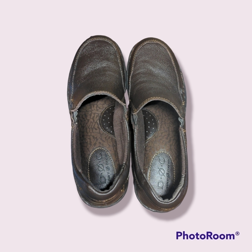 b.o.c. Brown Genuine Leather Clog BORN Concepts Shoe - Picture 3 of 9